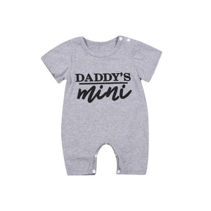 Daddys mini romper - Grey
