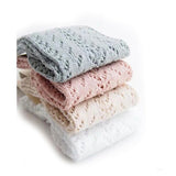 Bow Crochet socks - Pink