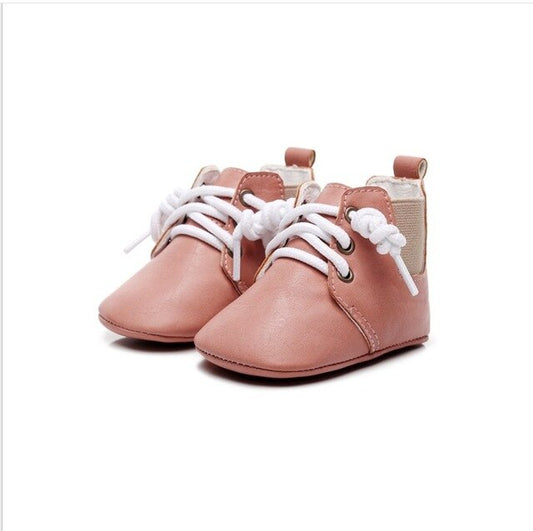 Baby Boot lace up pre walker - Pink