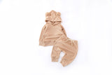 Teddy ribbed lounge set - Beige