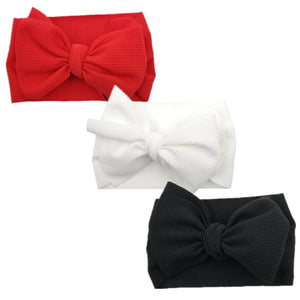 3 x Headwrap pack - Red, white, black