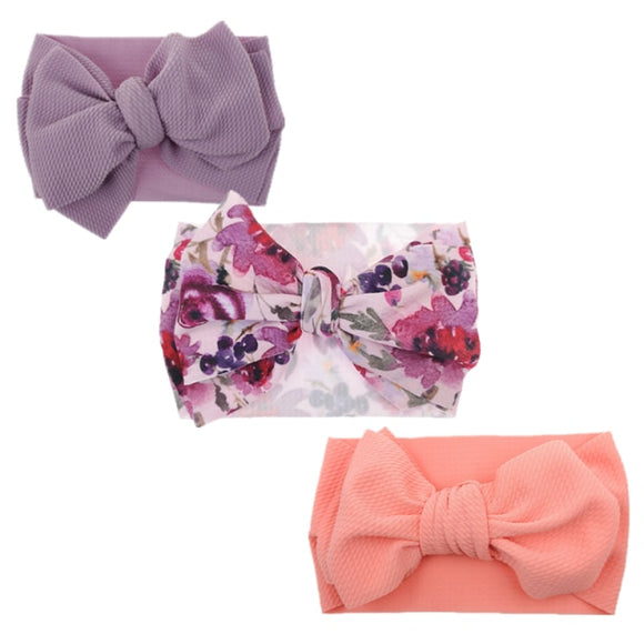 3 x Headwrap pack - lavender, floral, pink