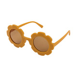Flower sunglasses matte - Mustard