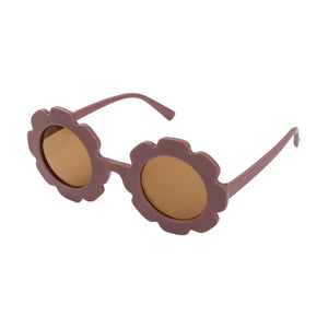 Flower sunglasses matte - Mauve