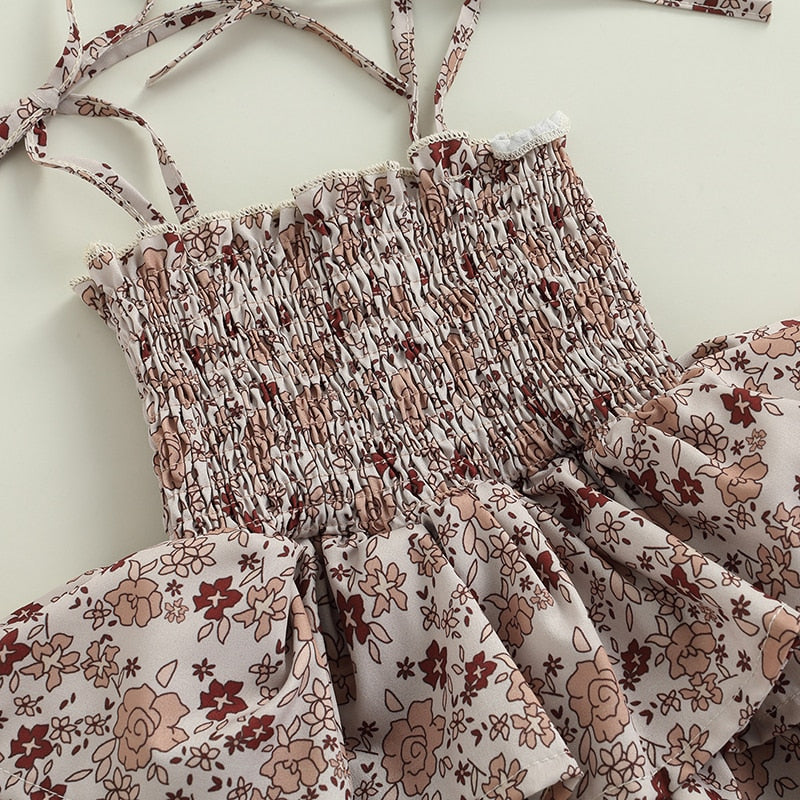 Scrunch posy ruffle romper