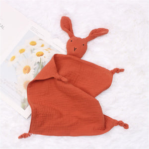 Linen comforter Blankie - Bunny Rust