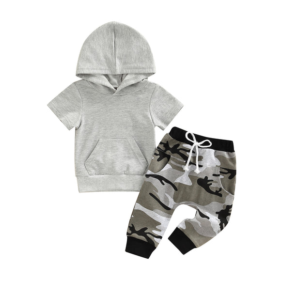 Hoody tee camo set